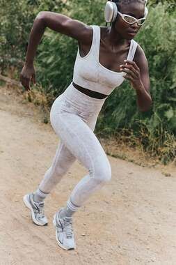 Free People Movement Good Karma High Rise 7/8 Leggings & Square Neck Crop Set